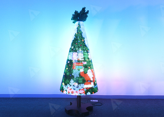 Irregular Shaped Led Screen Christmas Tree Pitch P6 LED Display