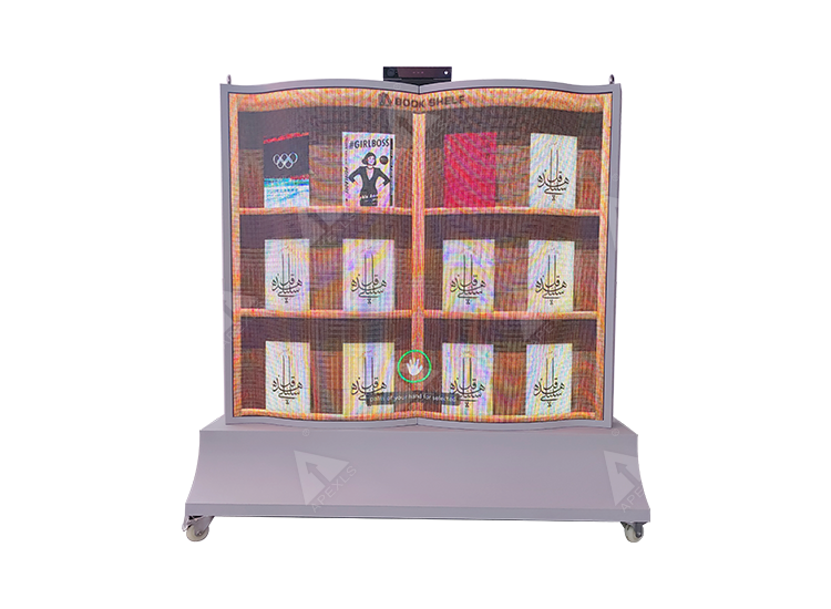 Creative Interactive LED Book Flipping Display