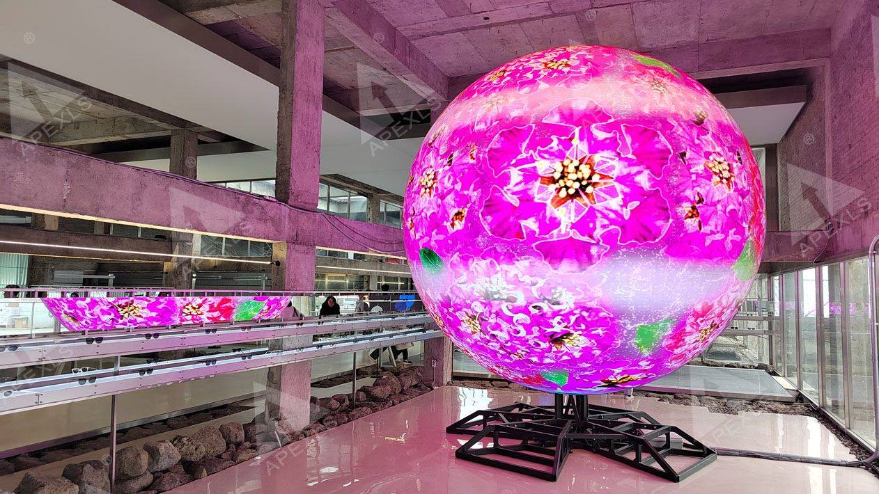 South Korea Jeju mall LED sphere screen