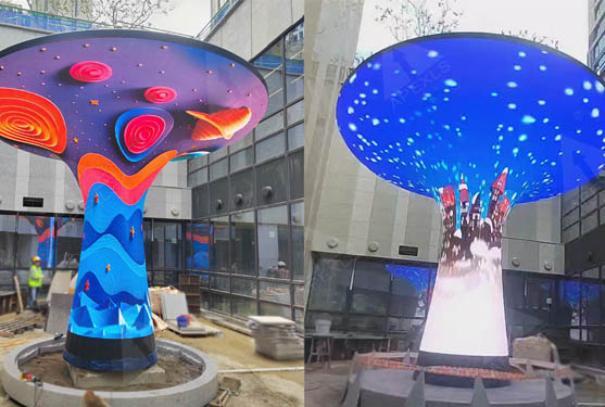 South Korea P4 outdoor LED Trumpet display