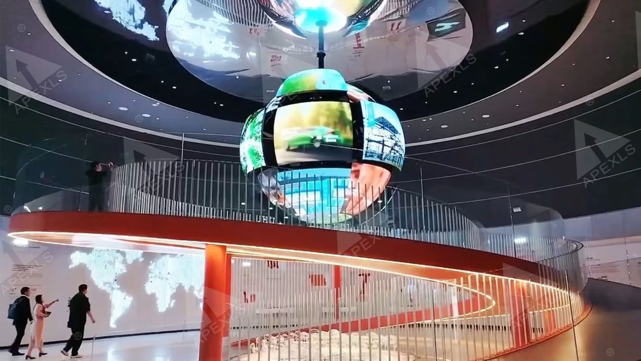 creative LED Telescopic ball display