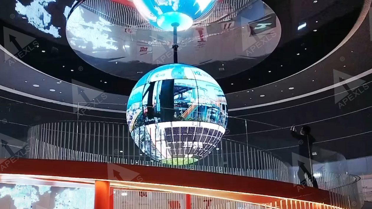 creative LED Telescopic ball display