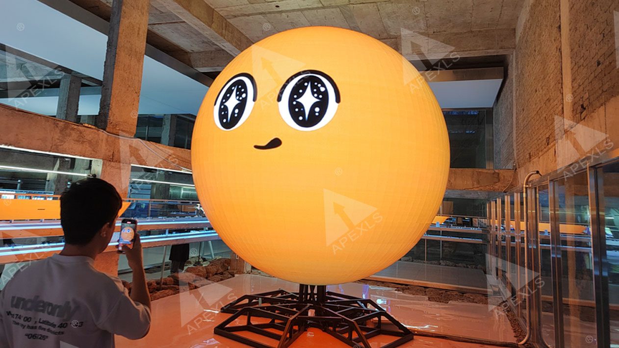 South Korea Jeju mall LED sphere screen
