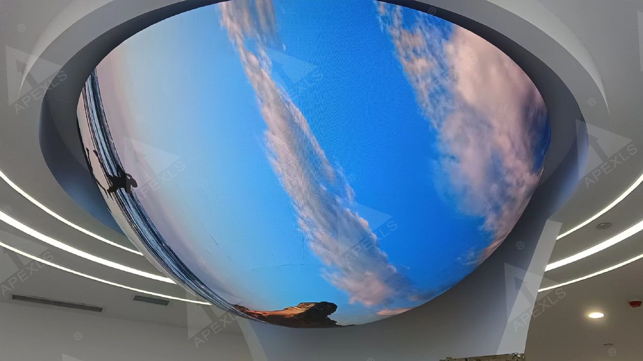 Luzhou Laojiao LED hemisphere screen and LED inner arc ball screen